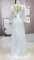 Long sleeve long skirt wedding dress