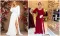 Long sleeve long skirt wedding dress