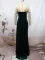 Sexy one line collar split tail banquet dress