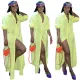 Casual Lapel five sleeve shirt dress