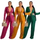 Top lace crimp sexy casual suit