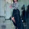 Fashionable black long gilded slim dress