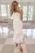 Lace white suspender fashion dress