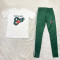 Fashion printed short sleeve pants two-piece set