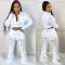 Jeans + trendy Dongdong coat top two-piece set