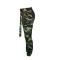 Multi Pocket camouflage Leggings with belt