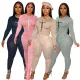 Popular pattern printed casual two-piece set