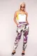 Multi Pocket camouflage Leggings with belt