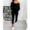 Fashion casual hooded sports suit