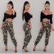 Multi Pocket camouflage Leggings with belt