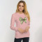 Cotton sweater letter printed top