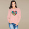 Sweater letter printed top