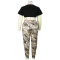 Camouflage printed trousers