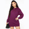 Hooded mid length top