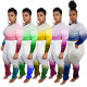 Large fashion gradient pleated two-piece set