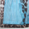 Fashion digital printing long V-neck chiffon jumpsuit