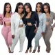 Hooded sportswear suit (three piece set)