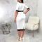 Sexy fashion digital printed short sleeve dress
