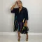 Two large pockets for medium sleeve shirt skirt