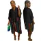 Two large pockets for medium sleeve shirt skirt
