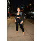 Korean velvet solid color long sleeve sexy casual sports two-piece set