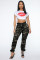 Camouflage overalls jeans casual pants