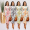 Digital printed slim Long sleeve  Bodycon Dresses