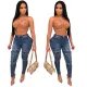 Fashion High Waist Elastic Slim Fit Pants