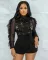 Eyelash Lace Sexy Perspective Bodysuit