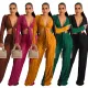 Top lace crimp sexy casual suit