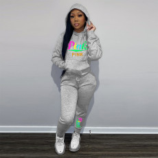 Plush Hoodie Casual Sports Set