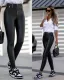 Pocket zipper leather pants
