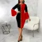 Sexy Fashion Digital Print Flare Sleeve Dress