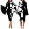 Sexy Fashion Digital Print Flare Sleeve Dress