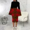 Sexy Fashion Digital Print Flare Sleeve Dress