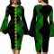 Sexy Fashion Digital Print Flare Sleeve Dress