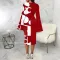 Sexy Fashion Digital Print Flare Sleeve Dress