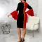 Sexy Fashion Digital Print Flare Sleeve Dress