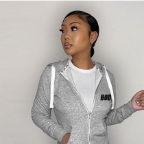 Oversized hooded casual loose one-piece top