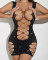 Funny sexy lace+mesh one-piece underwear