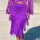Purple fringe dress