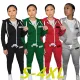 Oversize printed casual hoodie suit