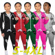 Oversize printed casual hoodie suit