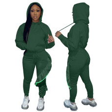 Fashion featured pants two-piece sports suit