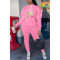 Casual printed oversize sweater two-piece suit