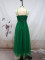 Mesh sling belt green dress
