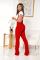 Autumn and Winter Solid Pleated Sling Jumpsuit