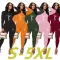 Large printed personalized casual two-piece set