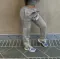 Rubber band loose sports sweater trousers