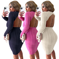 Sexy fashion sweater dress